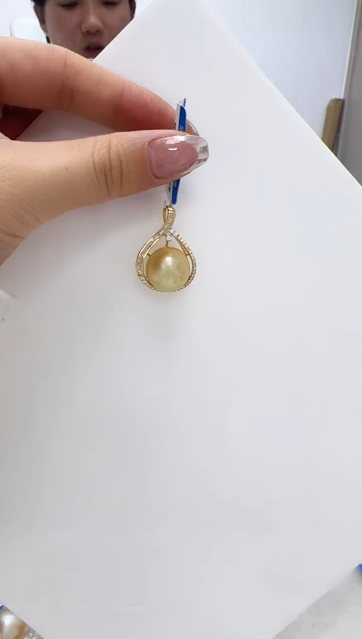 【闪购商品】海水珍珠DA银S925镶嵌吊坠 V3042