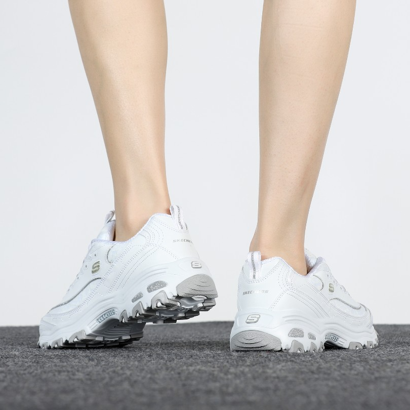 【流光风】斯凯奇运动鞋时尚女士白色熊猫鞋轻便品质百搭透气休闲鞋