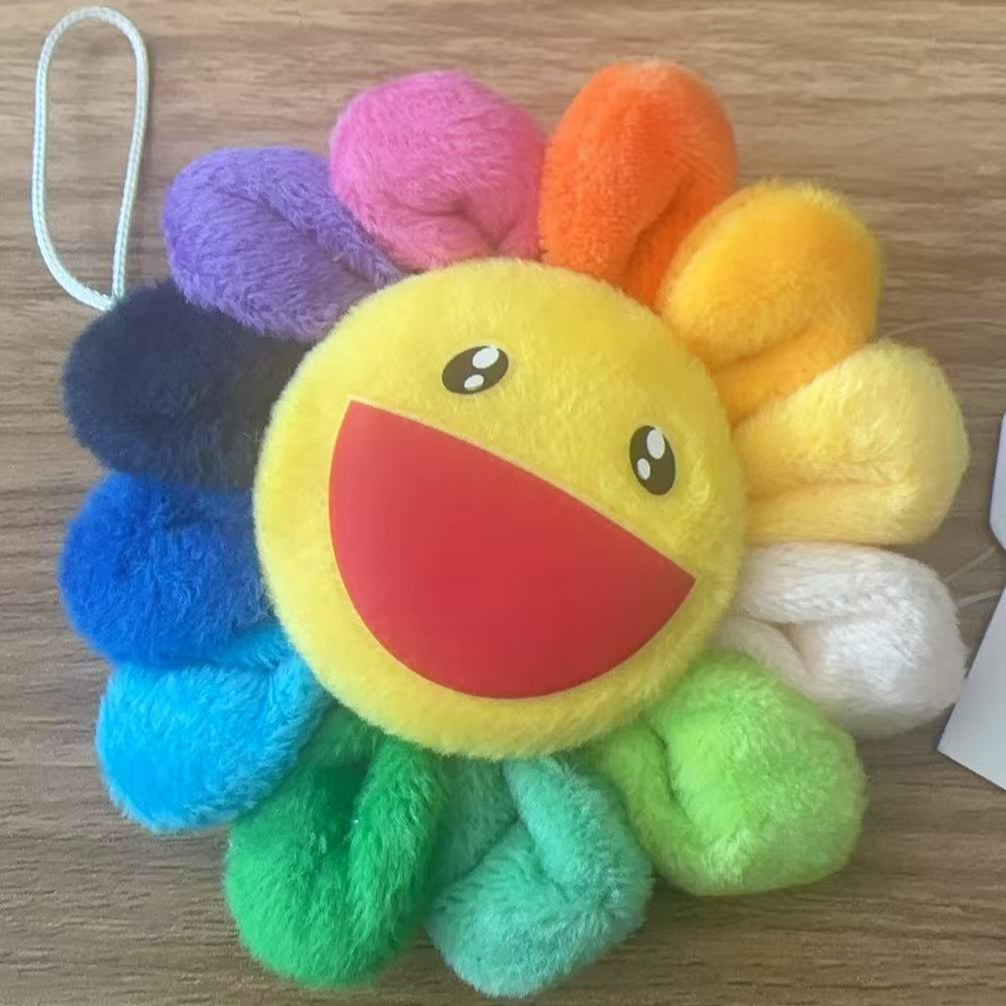 卡通周边毛绒太阳花胸针玩偶