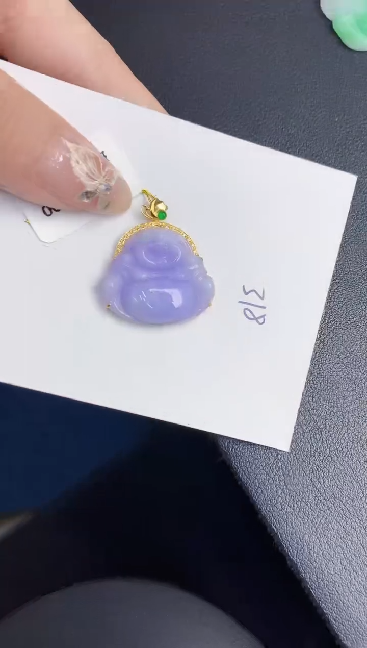 【闪购商品】翡翠颈饰18K金镶嵌000000000000