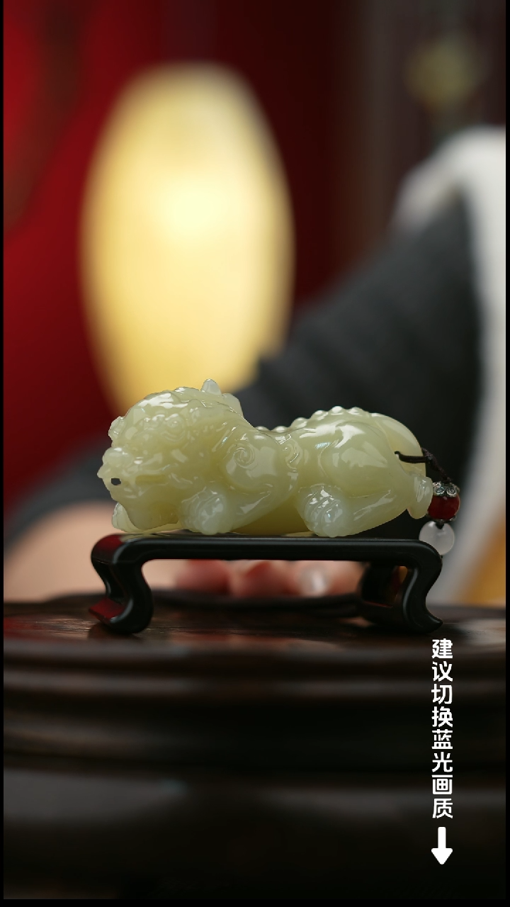 玉【祥瑞貔貅】天然玉石手把件