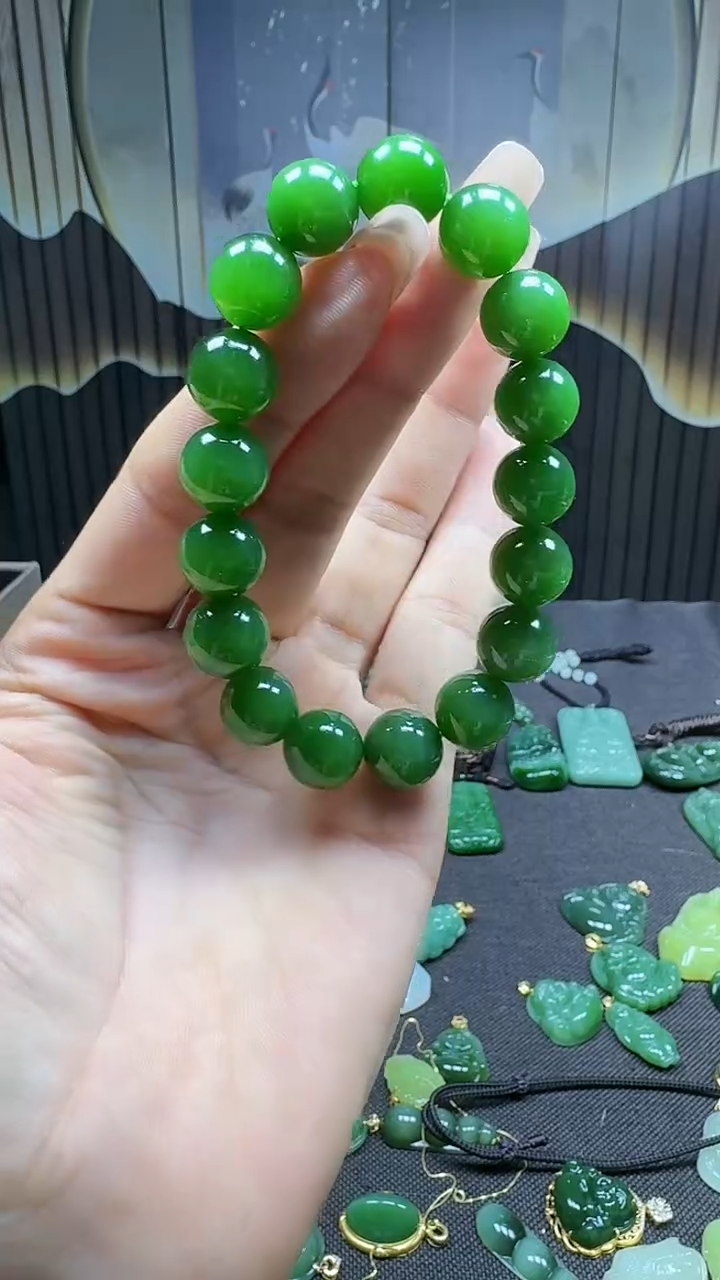 和田玉未镶嵌挂件12