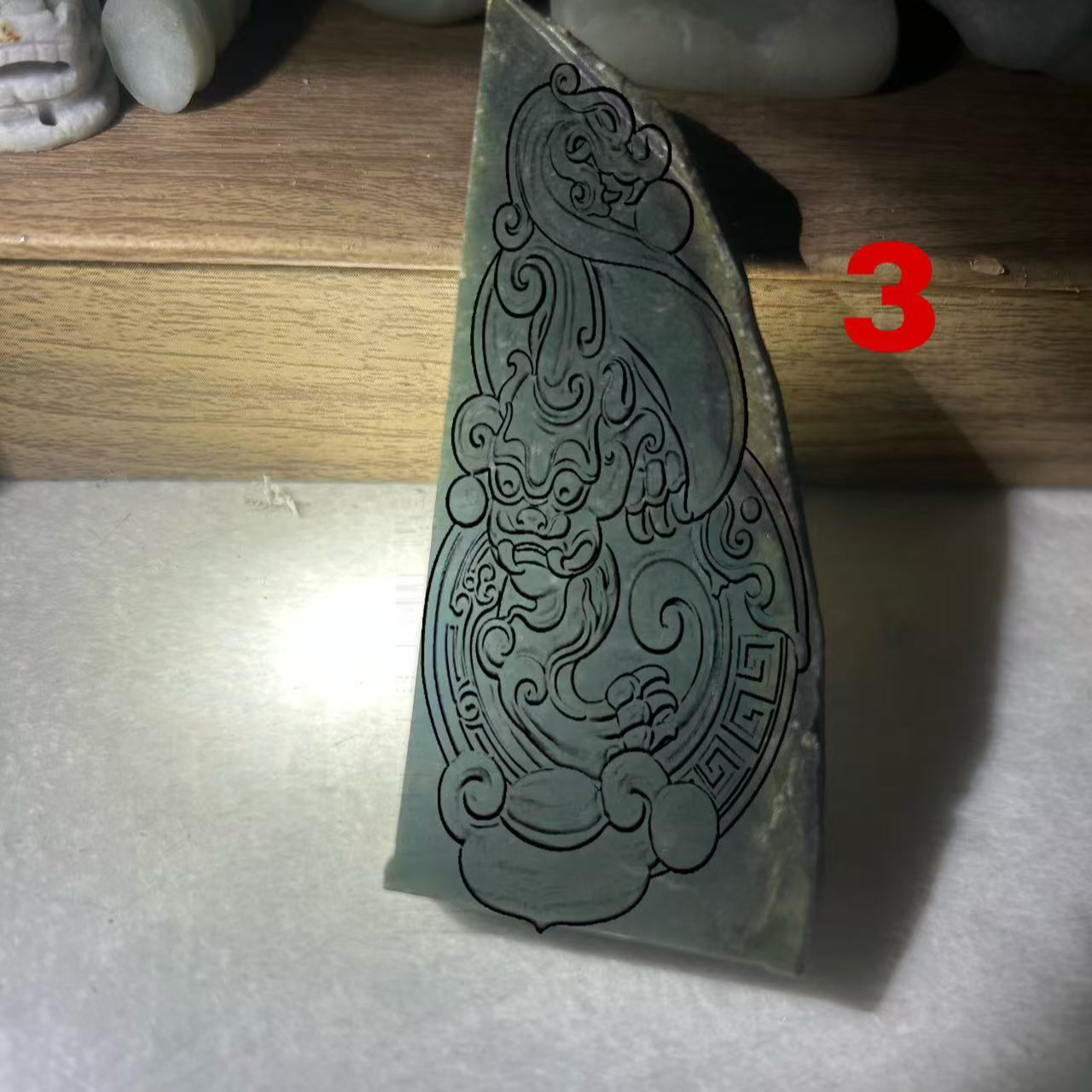 天然A货翡翠包工包料01123