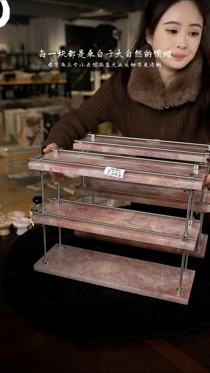 大理石F345大理石三层置物架