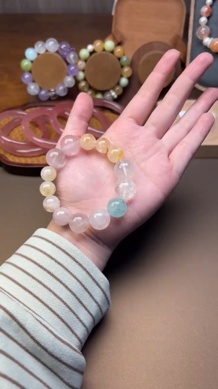 未镶嵌手串水晶u***气1