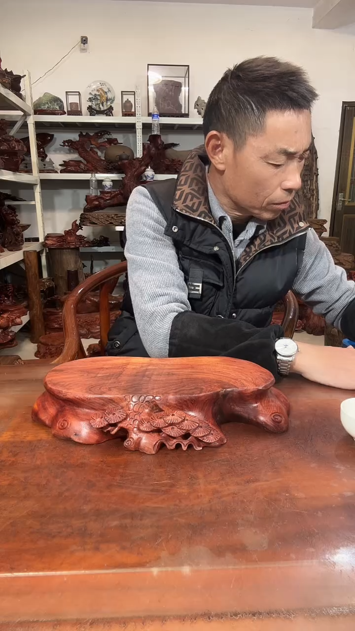 木用****6红木随形创意底座yyds