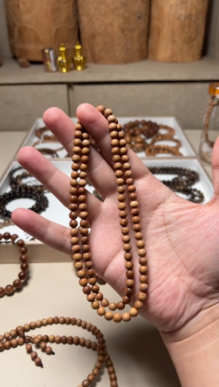 檀香木手串/手链百年树头料0.6/108尾档福利