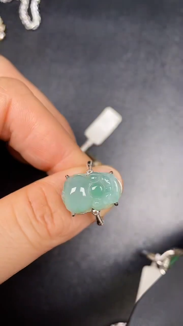 银S925镶嵌戒指翡翠3333