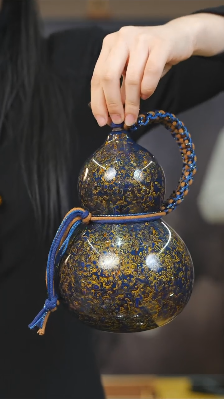 【闪购商品】XK263漆艺酒葫芦不包手串及旋转底座