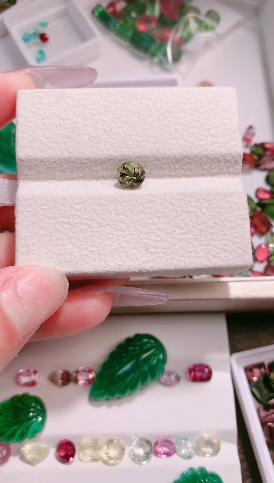 未镶嵌珠宝半成品碧玺天然碧玺裸石1.1ct