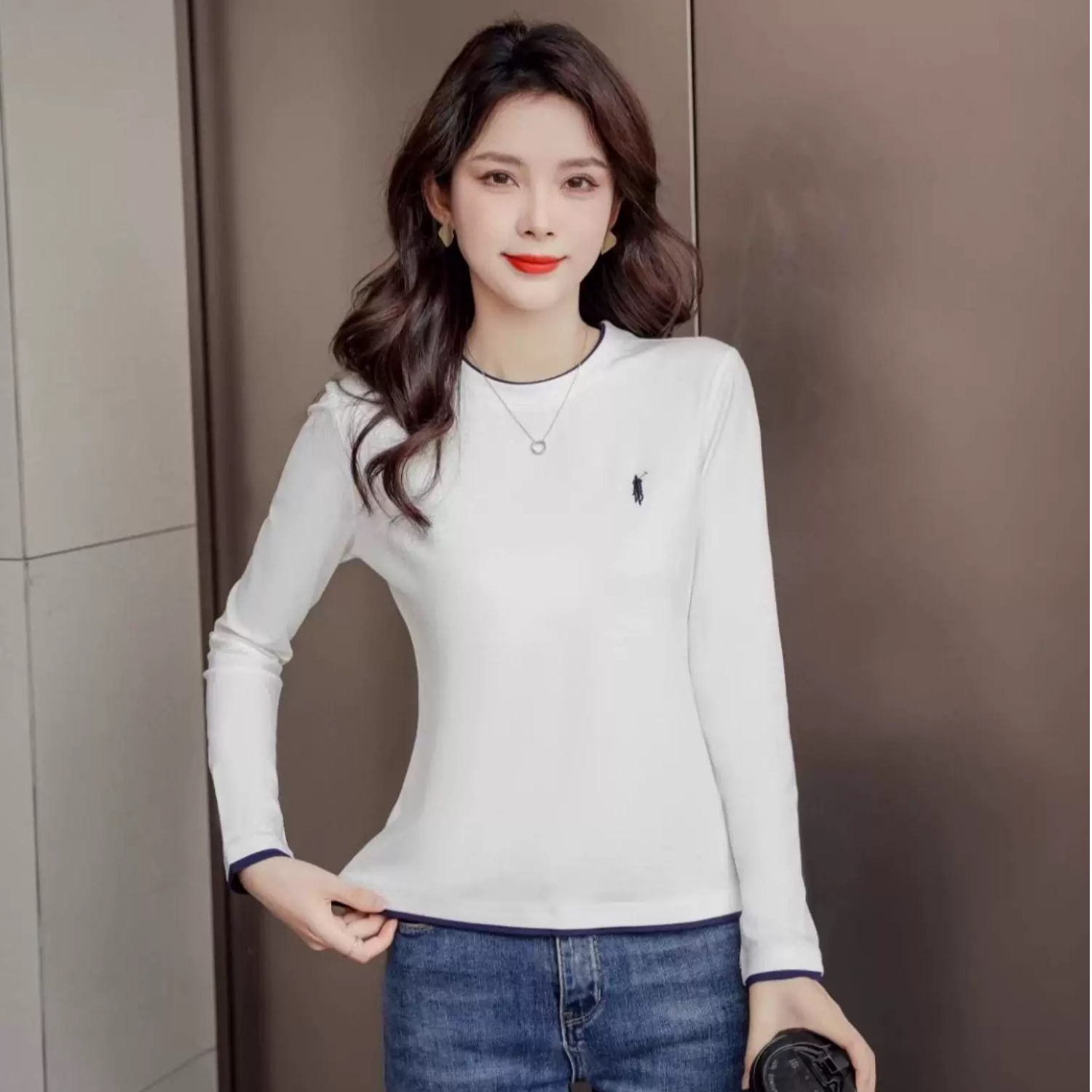 107新款小马长袖T恤