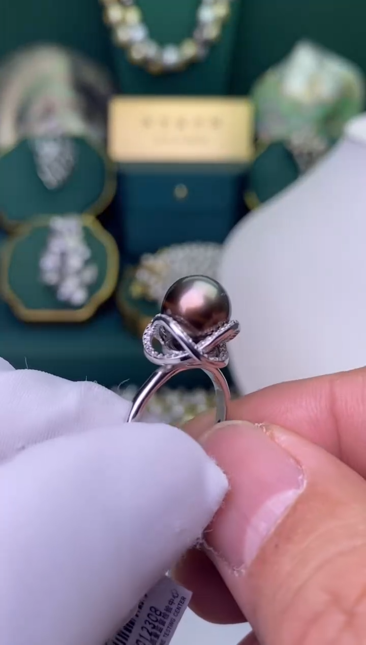 【闪购商品】海水珍珠戒指银S925镶嵌1