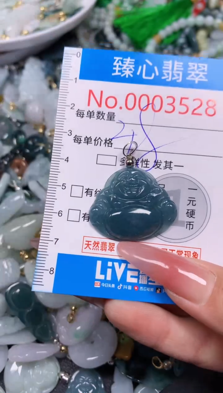 【闪购商品】翡翠颈饰未镶嵌含绳0003528