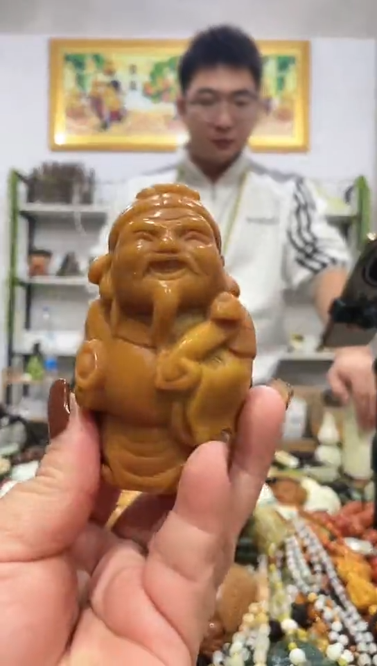 未镶嵌蛇纹石玉手把    