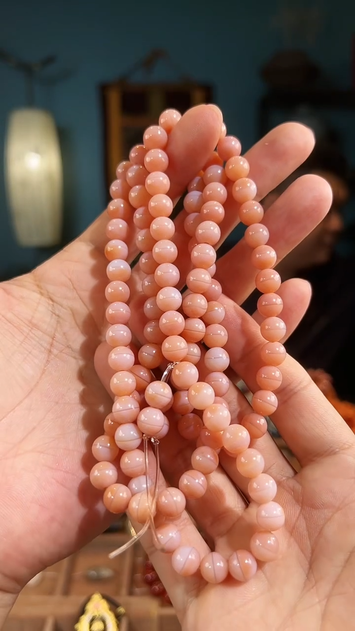 【闪购商品】玛瑙/玉髓颈饰未镶嵌粉一线