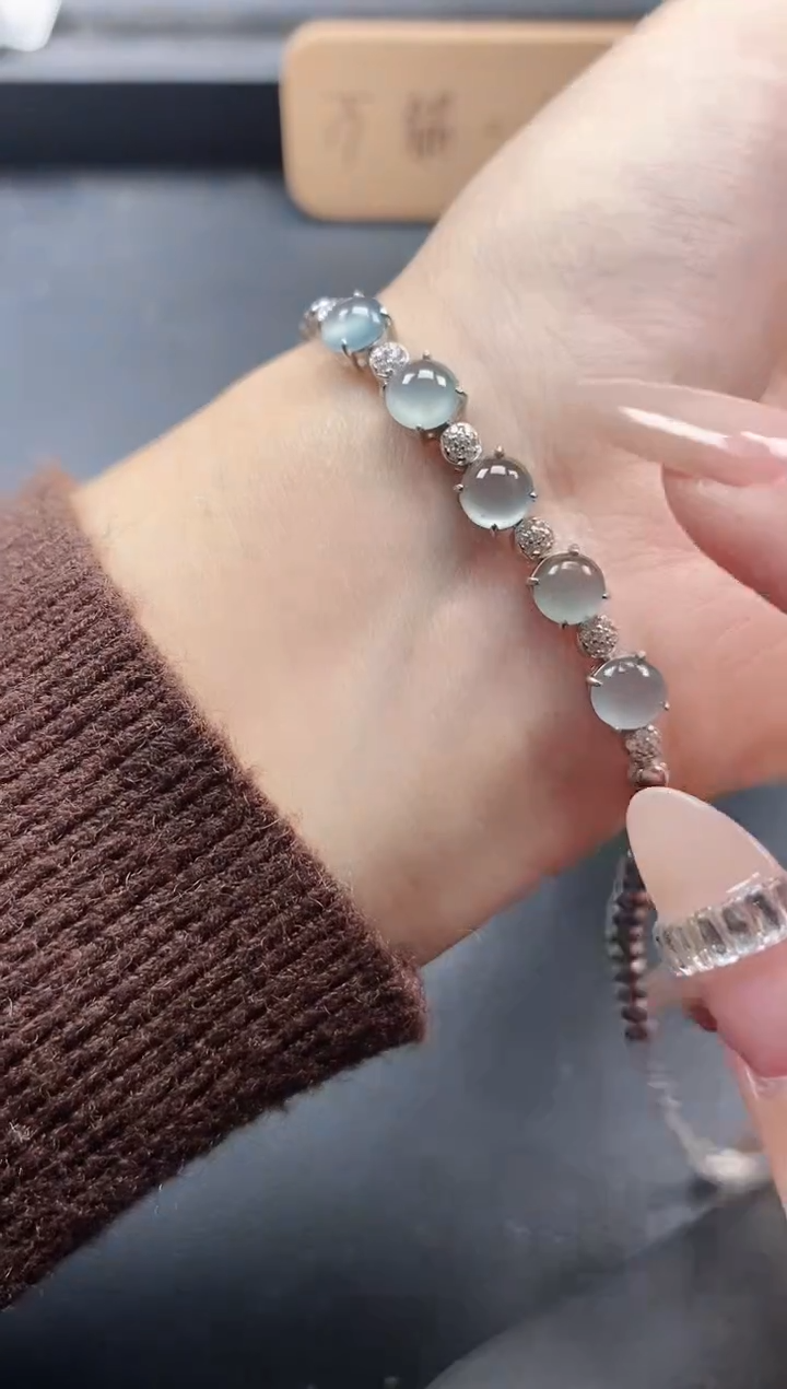 银S925镶嵌戒指翡翠51151