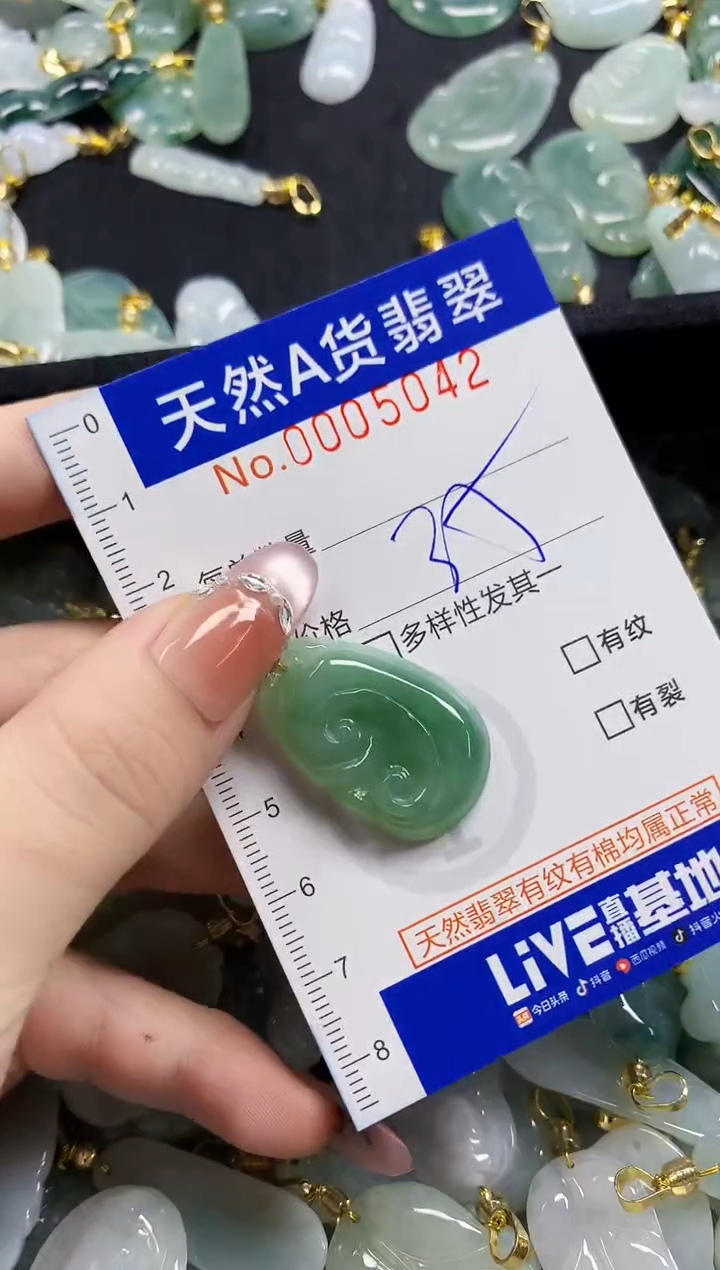 颈饰未镶嵌翡翠天然A货翡翠