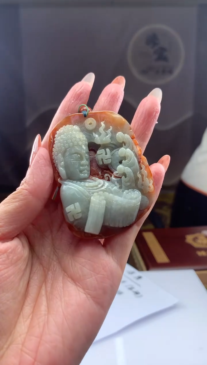 【闪购商品】定制翡翠未镶嵌挂件发货（拍一发一）