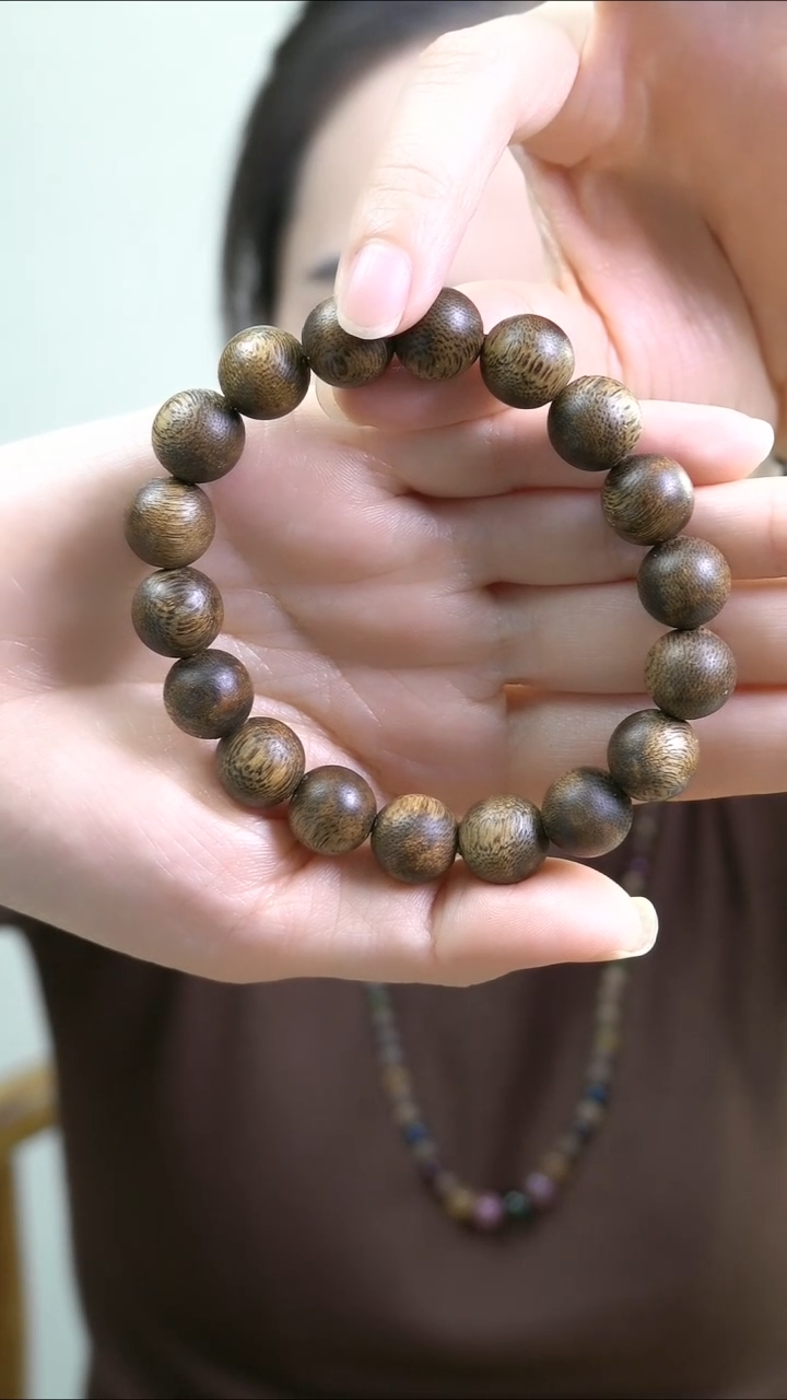 【闪购商品】沉香手串莺歌绿奇楠沉香手串高货12mm13克