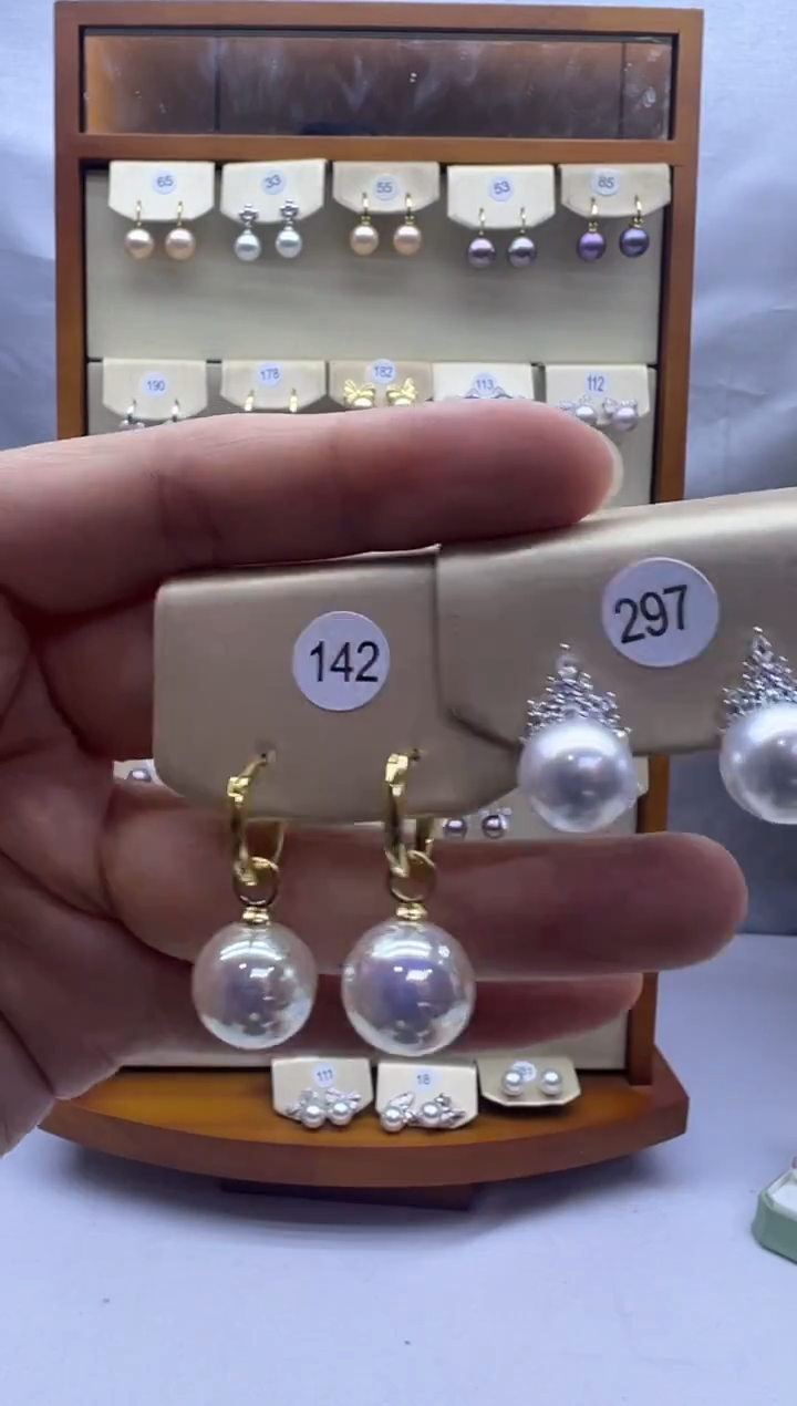 未镶嵌耳饰淡水珍珠142+297