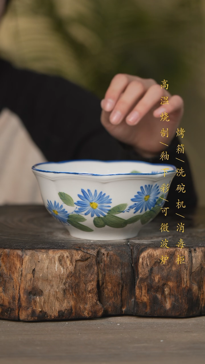 【闪购商品】瓷片景德镇高温釉下彩可微波烤箱洗碗机