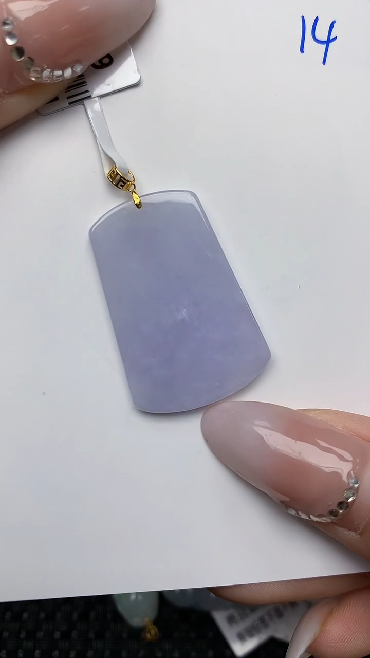 【闪购商品】翡翠颈饰18K金镶嵌天然翡翠A货