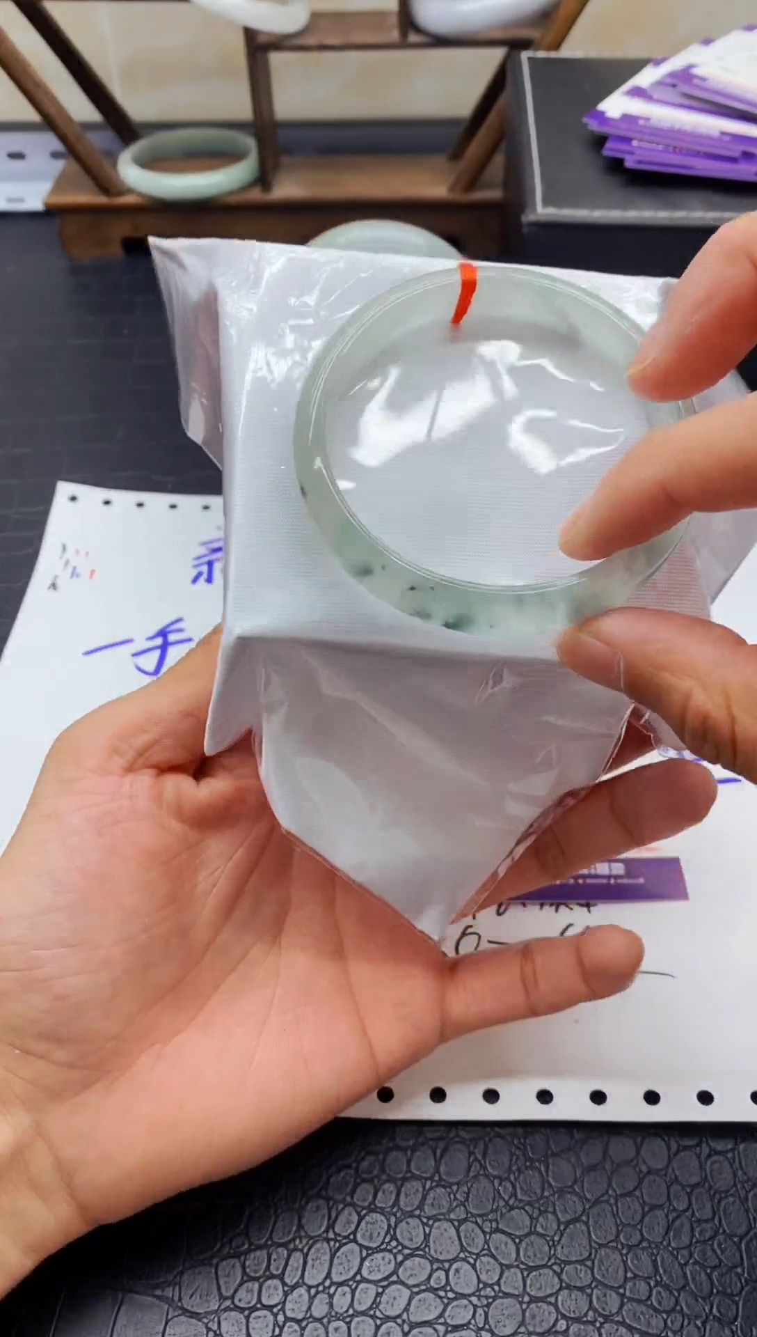 珐琅非金属高冰美人镯A71