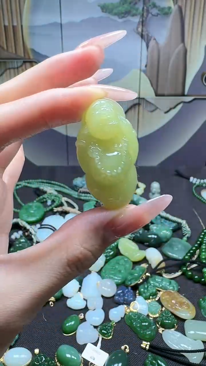 和田玉未镶嵌挂件1