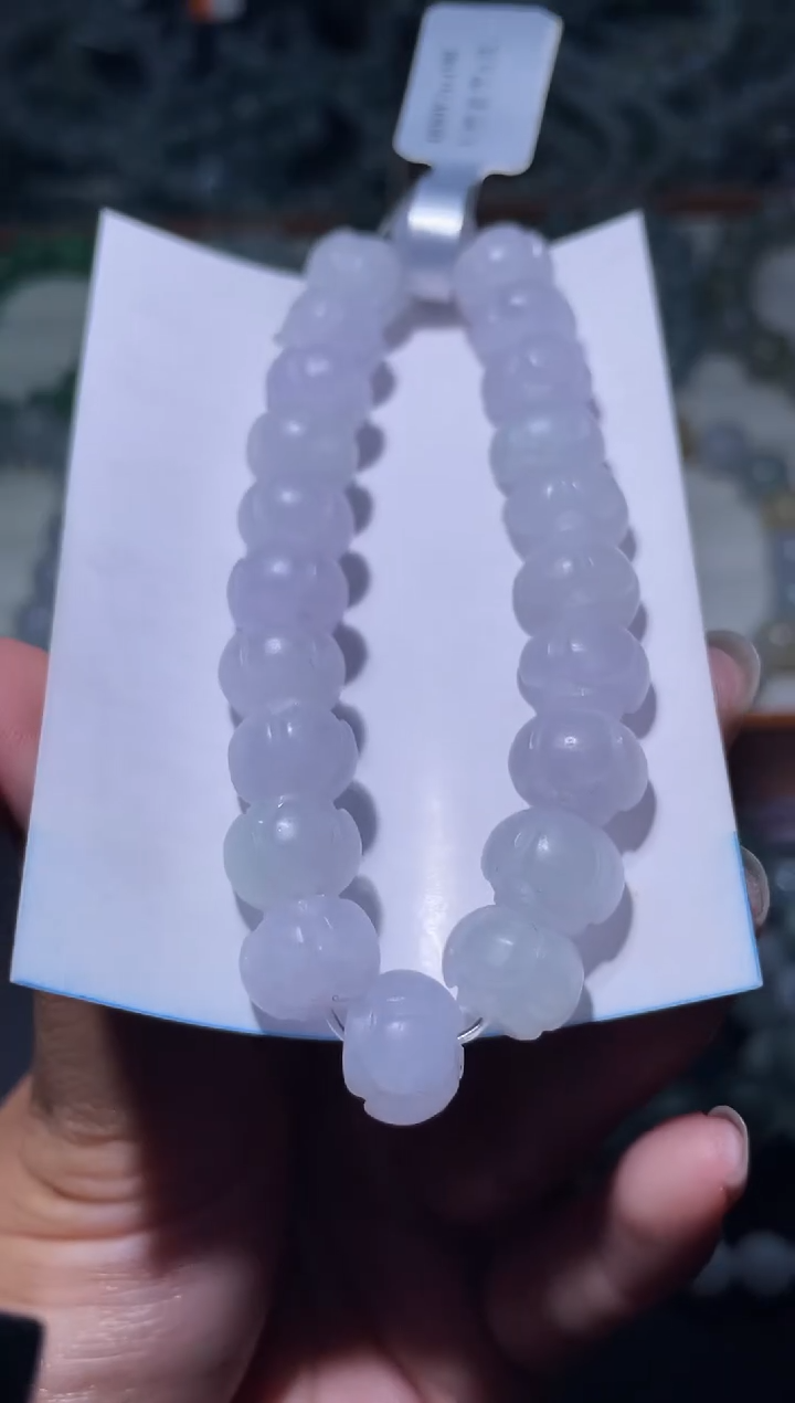 未镶嵌定制翡翠天然缅甸翡翠手串41
