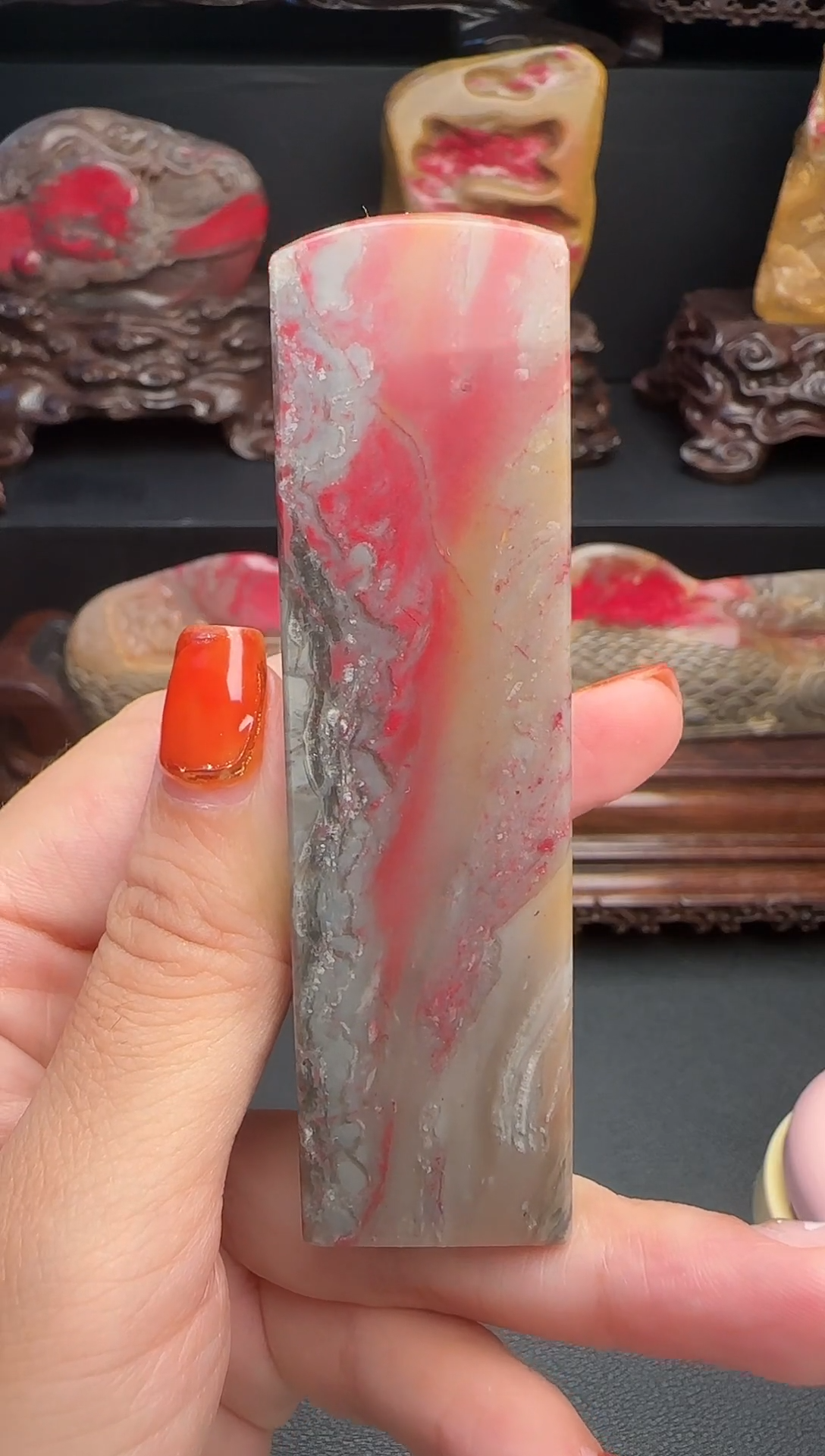 昌化石昌化鸡血石印章