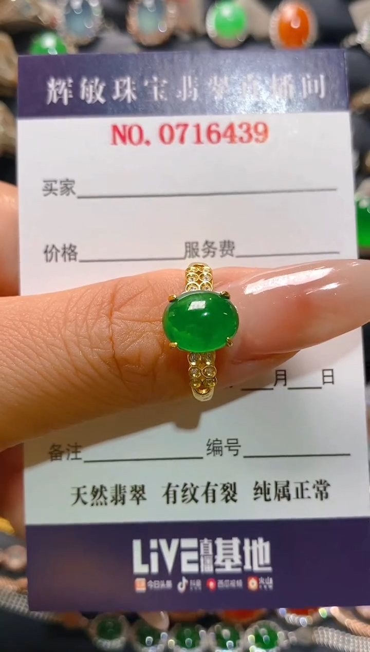 【闪购商品】翡翠耳饰银S925镶嵌天然A货翡翠1
