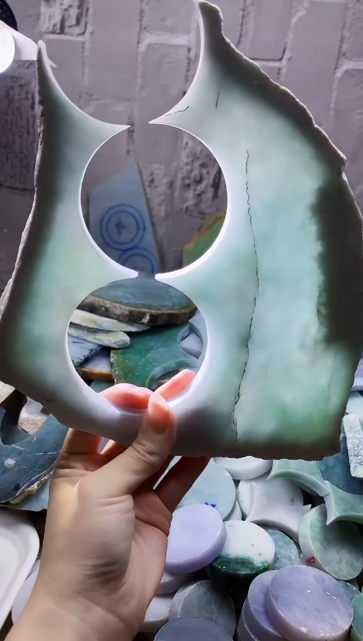 颈饰未镶嵌翡翠天然翡翠A货575