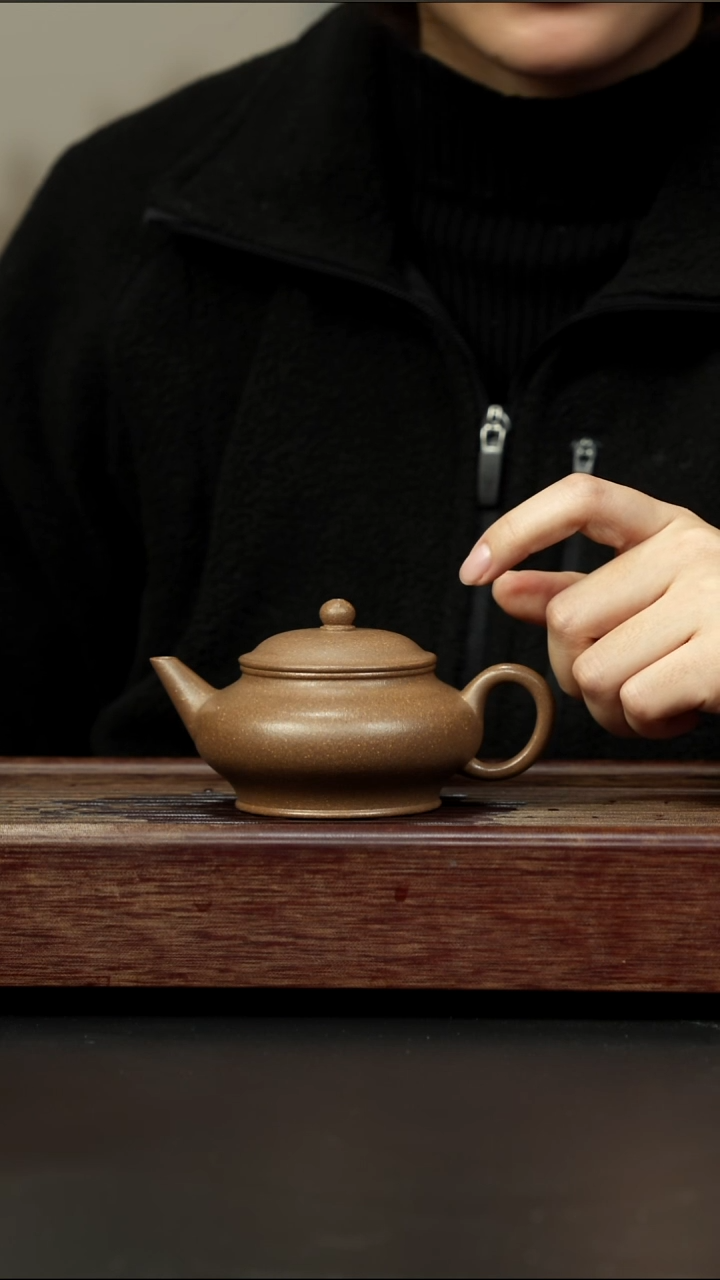 茶壶紫砂芝麻绿 孟臣水平