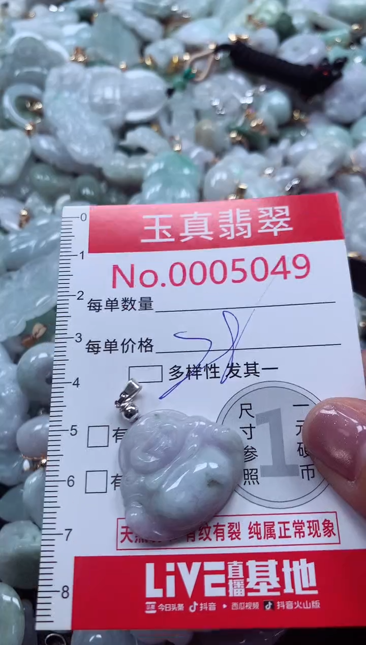 吊坠(不含链)未镶嵌翡翠5049
