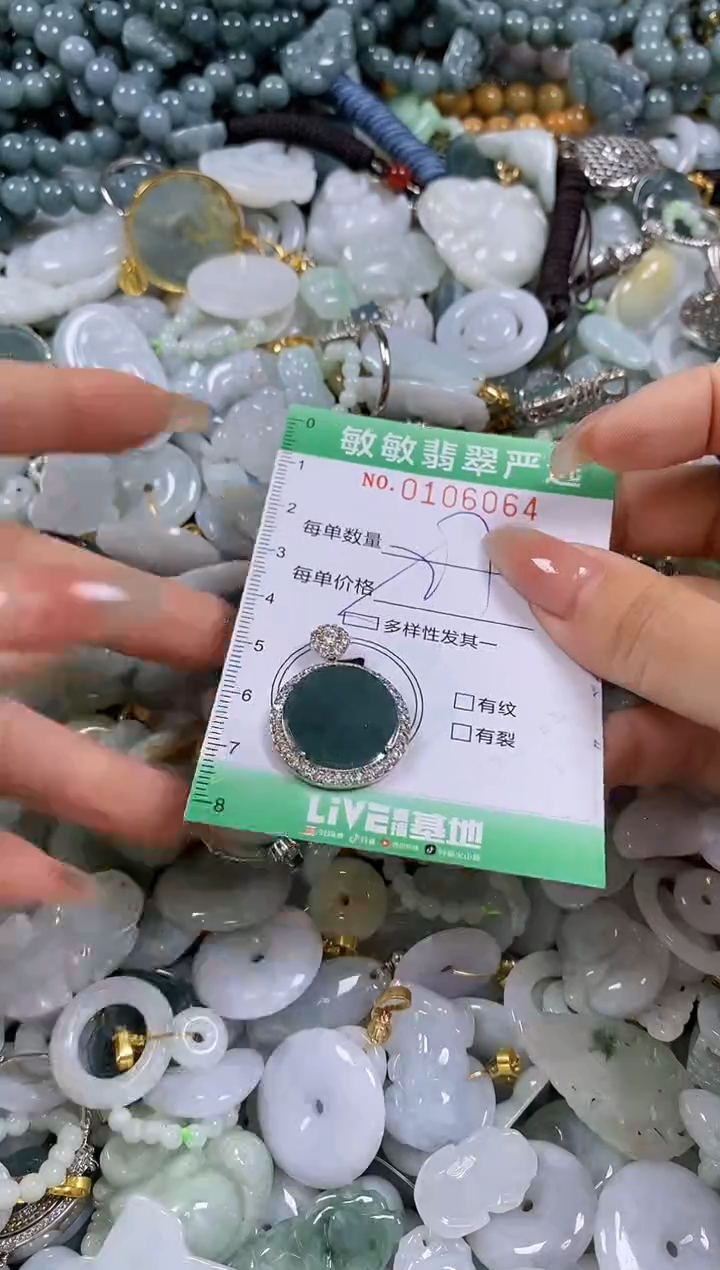 【闪购商品】翡翠颈饰未镶嵌闪购0106064多样性发其一