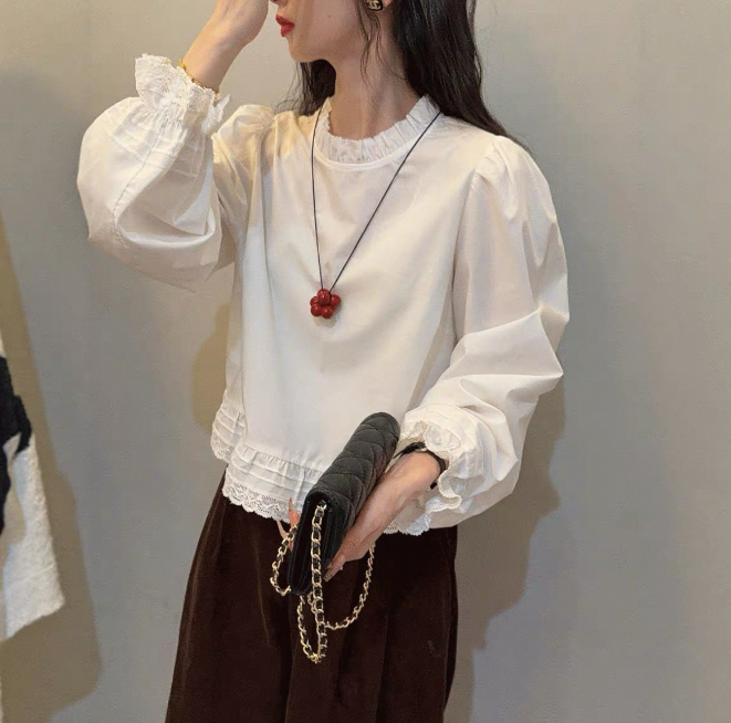 9927衬衣女款2025新款衬衫女高级感轻奢减龄洋气法式小资小上衣秋