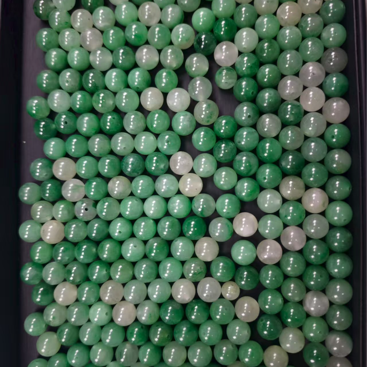 非金属珐琅手链 天然非洲翠精品散珠13mm可作手链吊坠