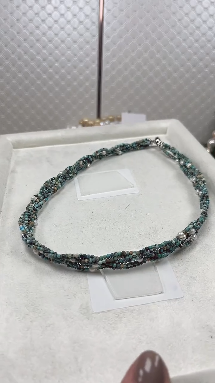 未镶嵌项链淡水珍珠往**海【纯恬珠宝】