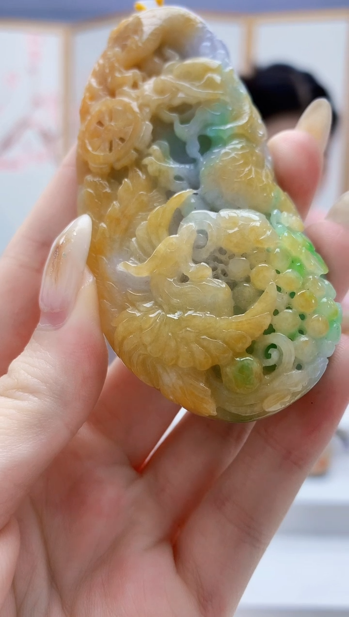 未镶嵌定制翡翠4812jw-毛货挂件15