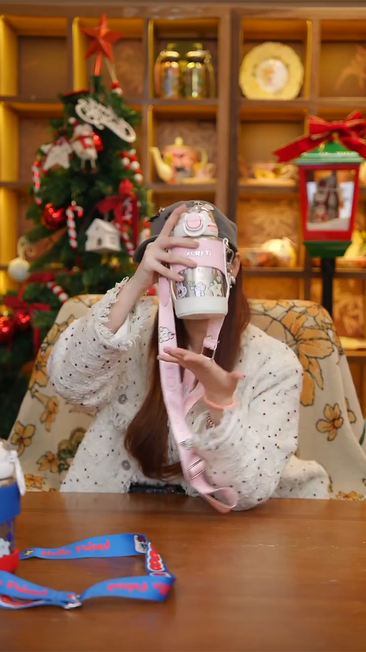 陶137-小茶日记内外纯钛儿童保温杯500ML-粉