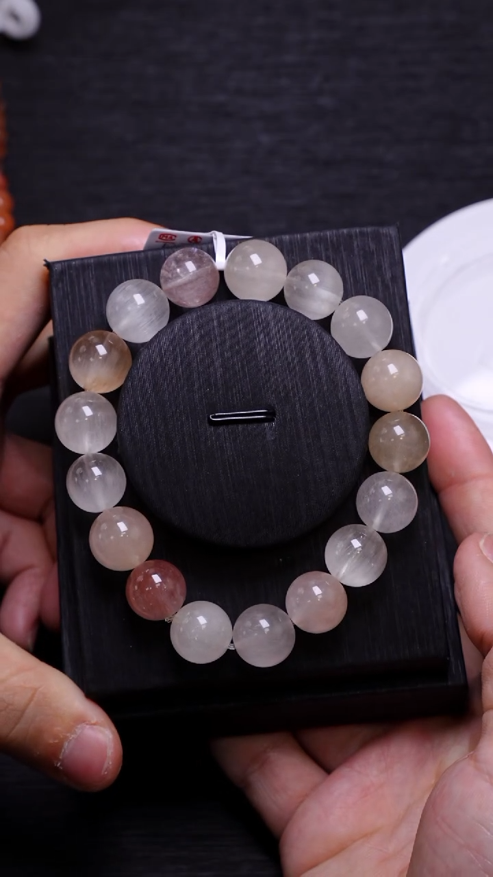 【闪购商品】水晶单圈未镶嵌Q074彩兔毛单圈约13mm