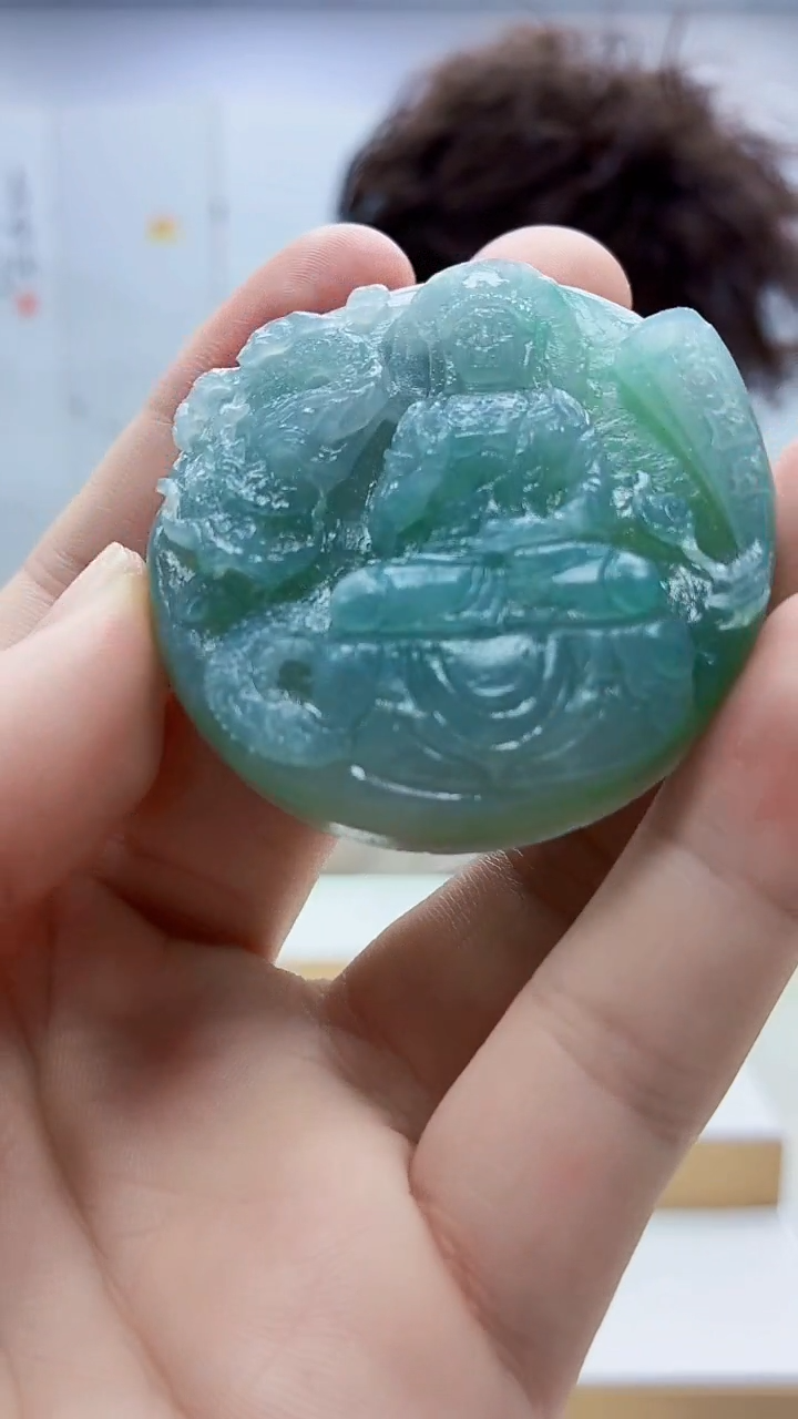 未镶嵌定制翡翠4688bb-毛货挂件66