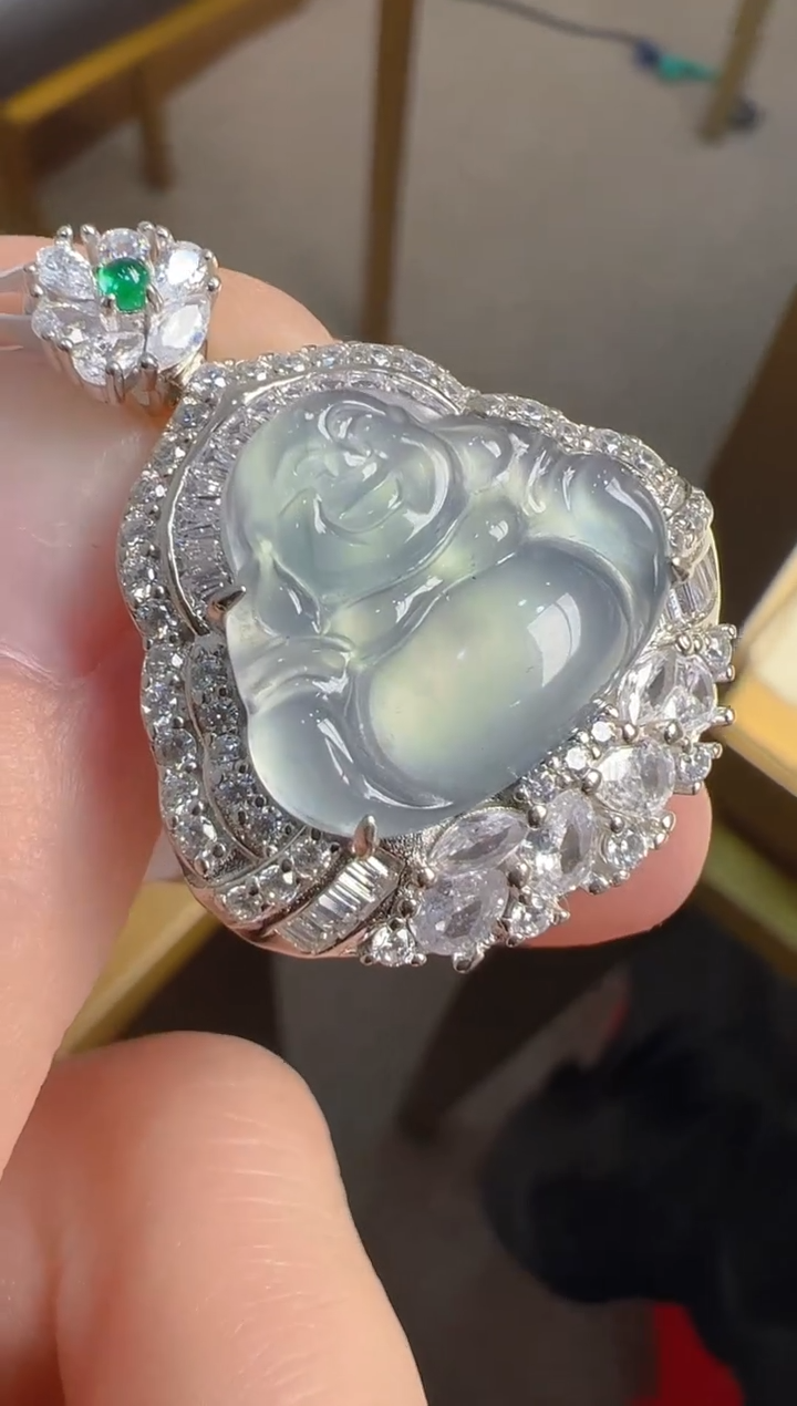 【闪购商品】翡翠吊坠(不含链)银S925镶嵌多样性发货拍一发一