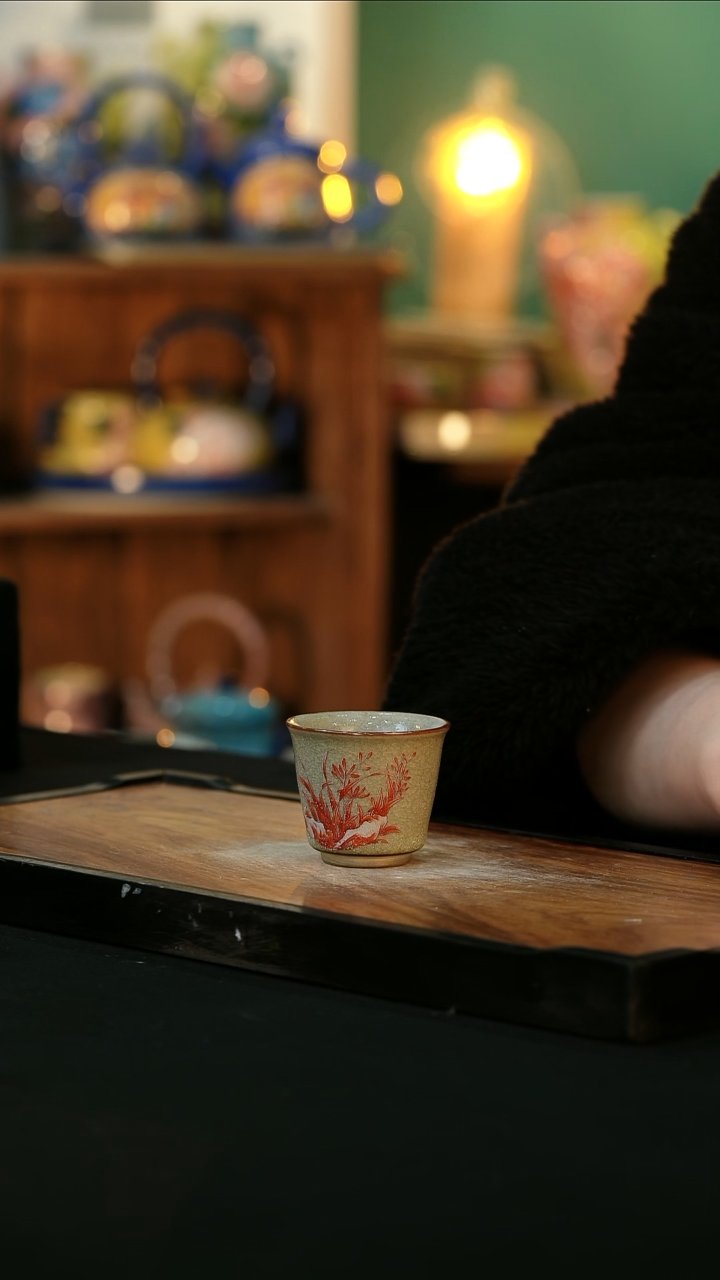 【闪购商品】杯手绘心瓷陶瓷浮力