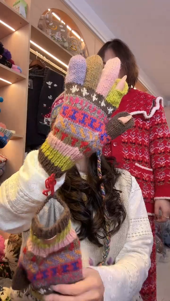 羊毛独*百羊毛手套B630