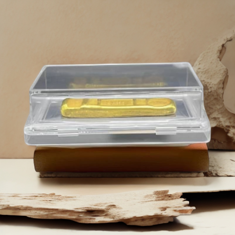 金色长条9999 实心小黄鱼透明亚克力评级