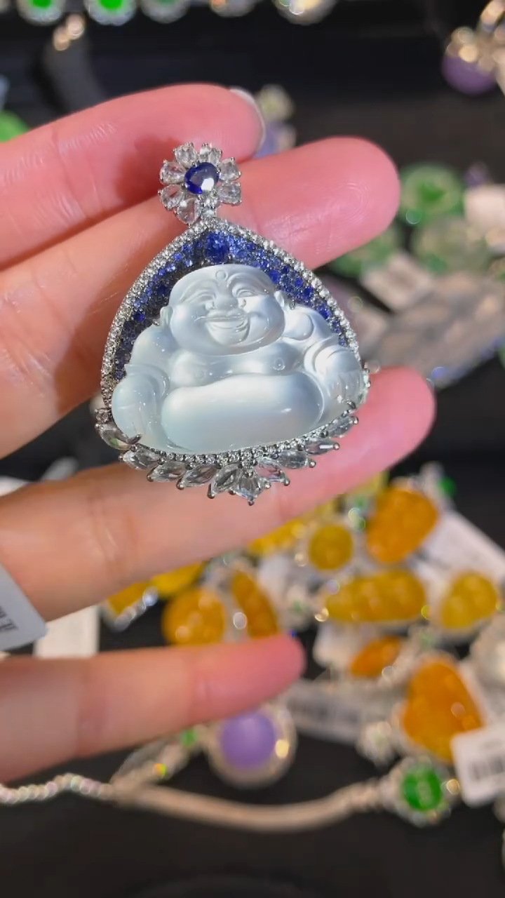 【闪购商品】翡翠颈饰未镶嵌冰佛公