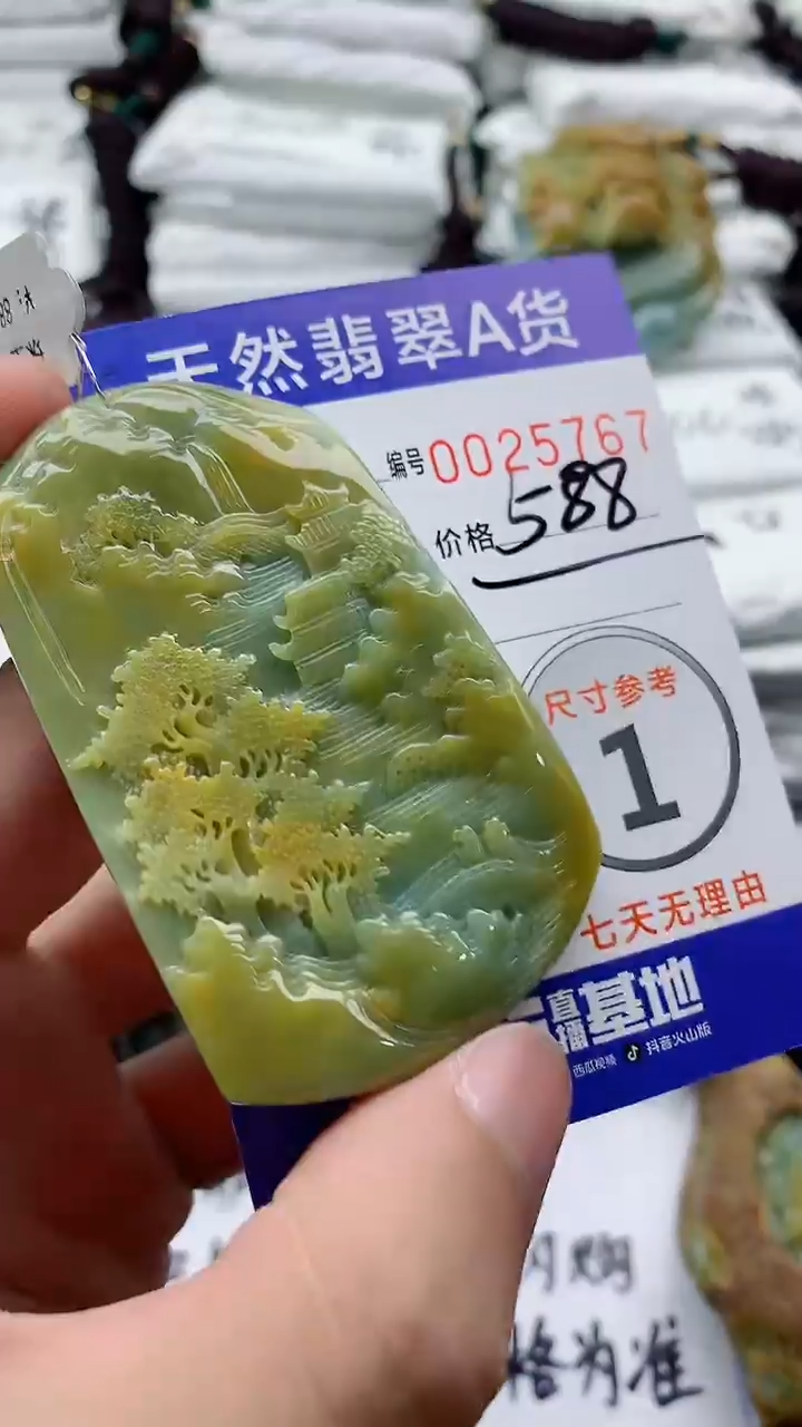 翡翠未镶嵌颈饰8888888888