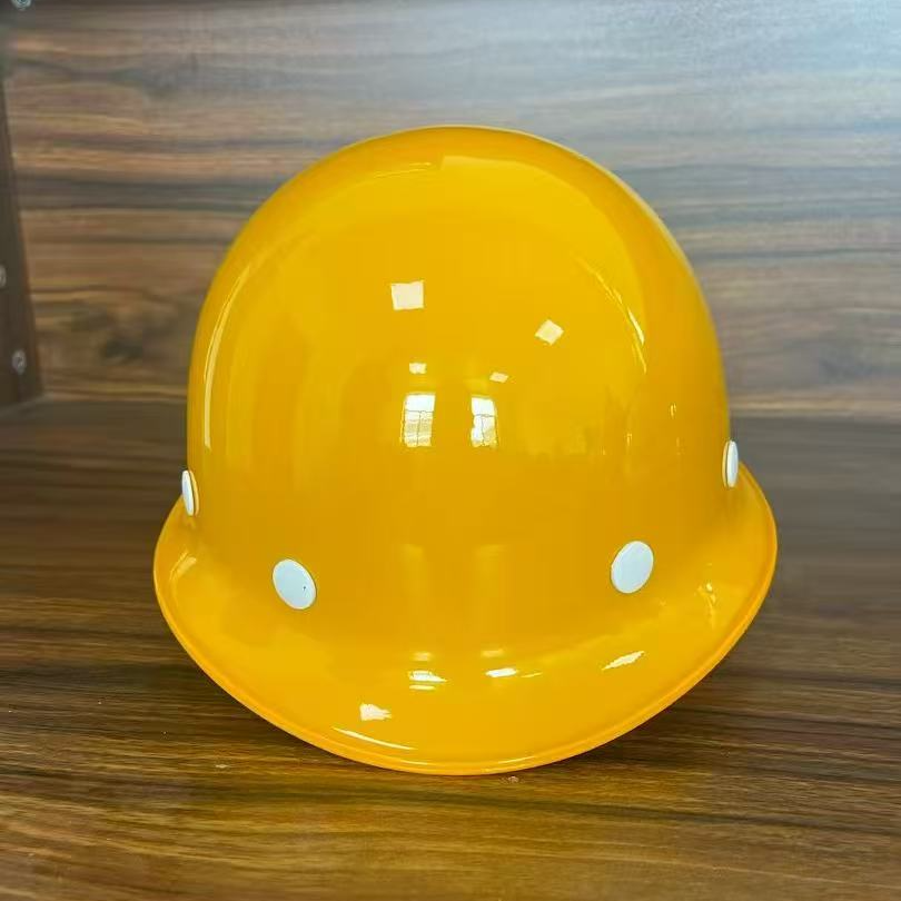 加厚玻璃钢头盔透气工地帽 电力工程安全帽 劳保施工安全头帽