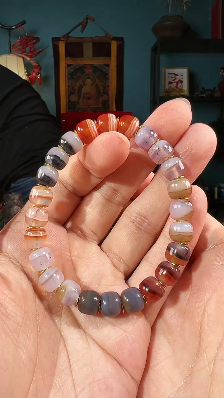 【闪购商品】玛瑙/玉髓手串未镶嵌老珠改